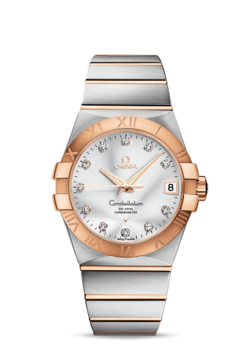 Omega Constellation Co-Axial 38 Stainless Steel / Red Gold / Silver